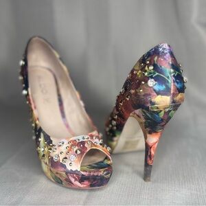 Aldo “Greysen” Floral Studded Heels